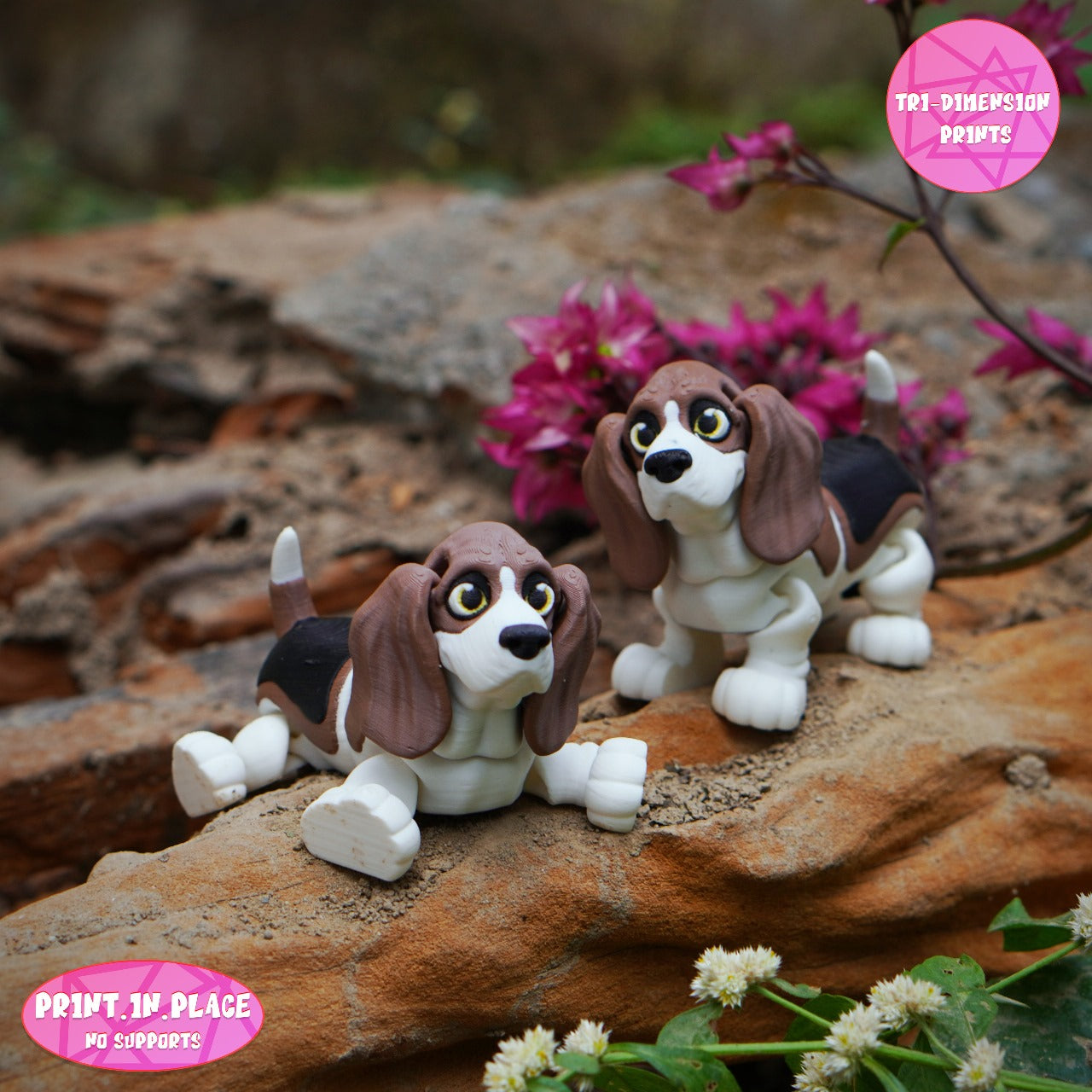 Basset Hound Keychain