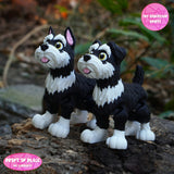 Schnauzer Keychain