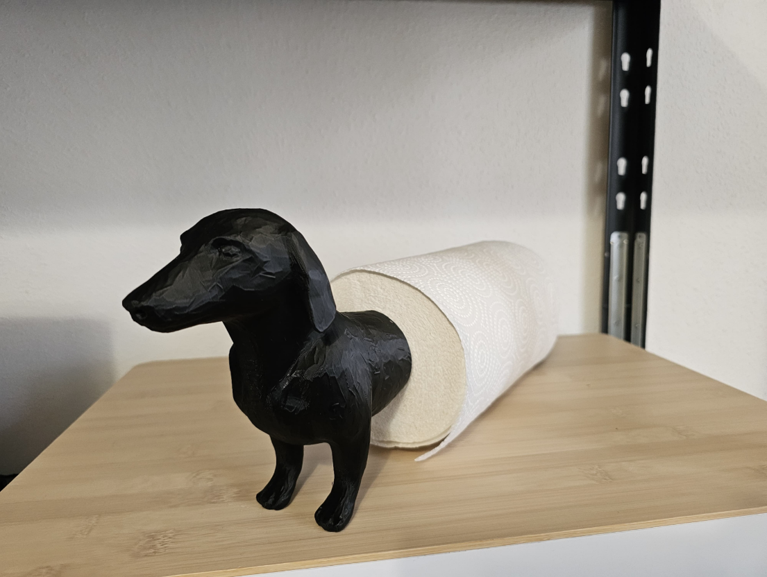 Wiener Dog Paper Towel Holder