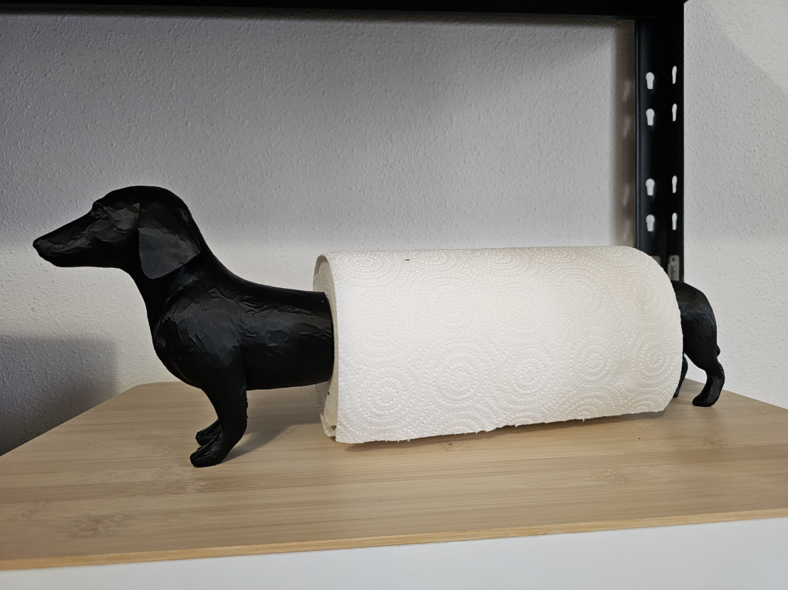 Wiener Dog Paper Towel Holder