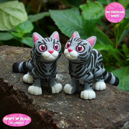 American Shorthair Cat Keychain