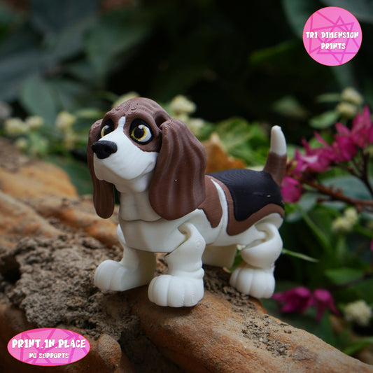 Basset Hound Keychain