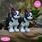 Boston Terrier Keychain