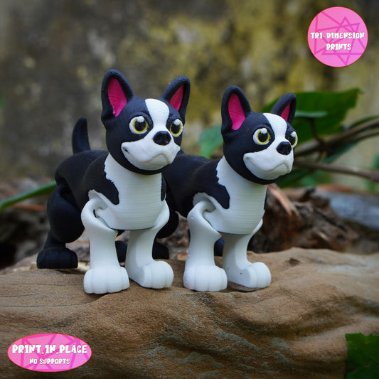 Boston Terrier Keychain