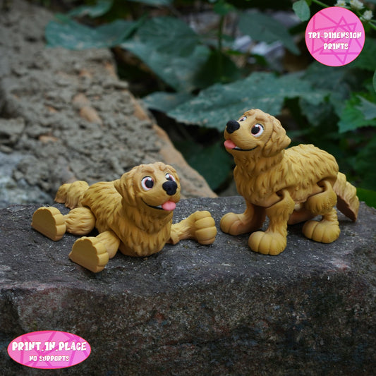 Golden Retriever Keychain