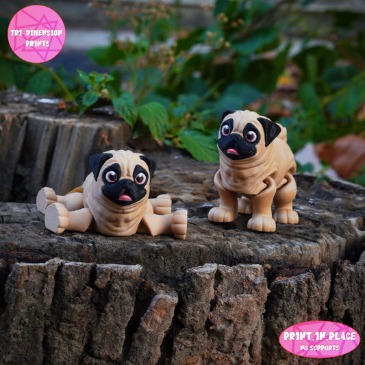 Pug Keychain
