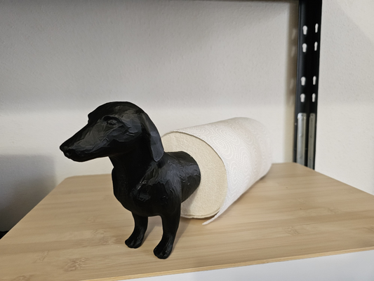 Wiener Dog Paper Towel Holder